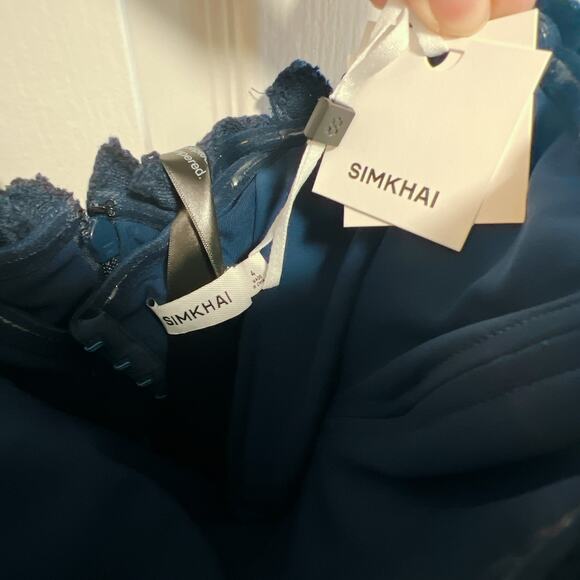 Simkhai Valletta Strapless Embroidered Midi Dress Size 4 - Picture 5 of 9